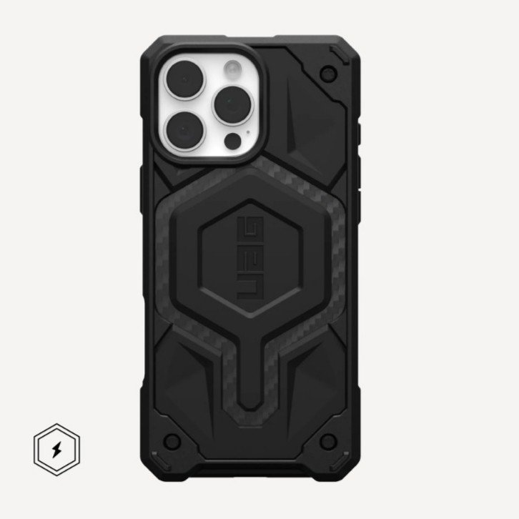 UAG Monarch Pro Case iPhone 16 Pro/16 Pro Max - Magsafe Casing ProMax - Carbon Fiber - SFI Group - Carbon Fiber